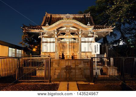 TOKYO, JAPAN - MAY 15: Historical architecture in temple on May 15, 2013 in Tokyo. Sensoji Temple, founded in 645 CE, making it the oldest temple in Tokyo.