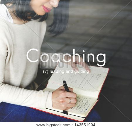 Coaching Educating Instructor Management Concept