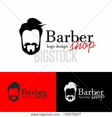 Logo design Barber shop, vector art for web and print