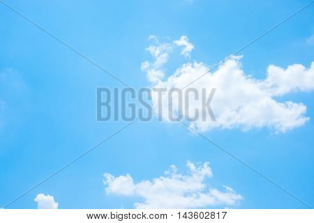 looking up at Blue sky and cloud natural background.