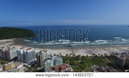 Aerial View Riviera De Sao Lourenco Beach (riviera's Beach - St. Lawrence) - Sao Paulo - Brazil