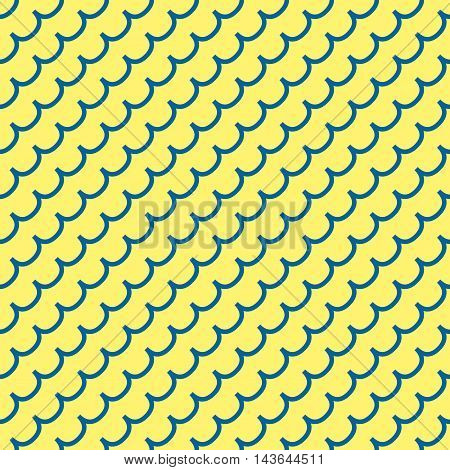 Wave geometric seamless pattern. Fashion graphic background design. Modern stylish abstract colorful texture. Template for prints textiles wrapping wallpaper website. Stock VECTOR illustration