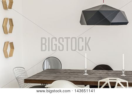 Modern Dining Room Made A Piece Of Art