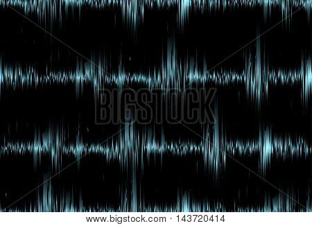 Seamless texture with blue vibration sound. Vector background for your creativity