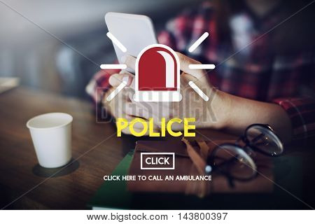 Police Force Cop Municipale Surveillance Officer Law Concept
