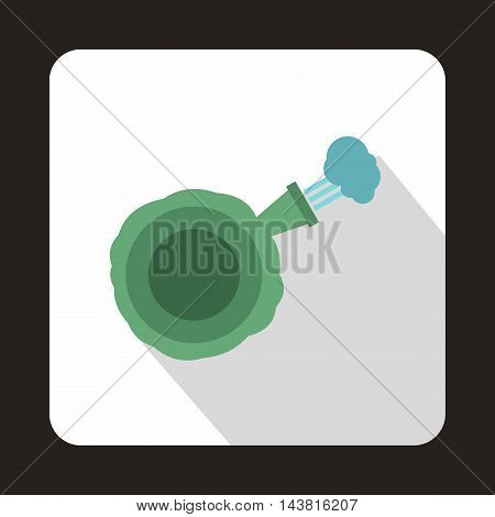 Whoopee cushion icon in flat style on a white background