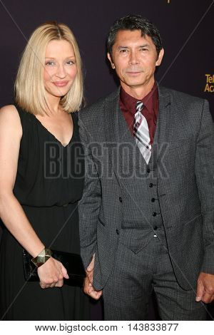 LOS ANGELES - AUG 22:  Yvonne Boismier Phillips, Lou DIamond Phillips at the Television Academy's Performers Peer Group Celebration at the Montage Hotel on August 22, 2016 in Beverly Hills, CA