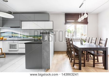 Kitchen Open Dining Image & Photo (Free Trial) | Bigstock