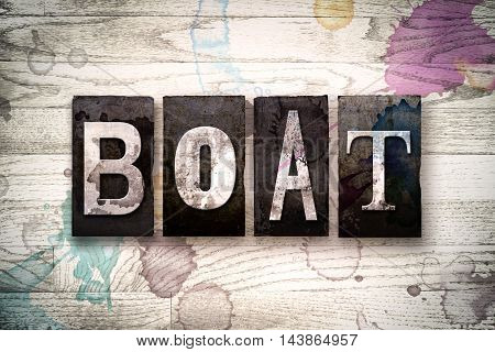 Boat Concept Metal Letterpress Type