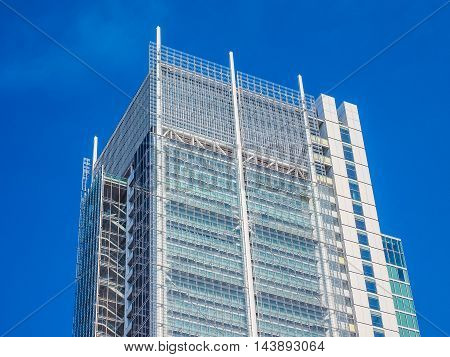 Intesa San Paolo Skyscraper In Turin (hdr)