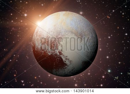 Solar System - Pluto. It Is A Dwarf Planet In The Kuiper Belt, A Ring Of Bodies Beyond Neptune. It I