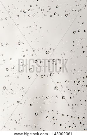 Rain Drops Sticking To Manmade Materials, Textures And Patterns.