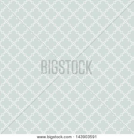 Seamless ornament in arabian style. Pattern for wallpapers and backgrounds. Light blue and white pattern