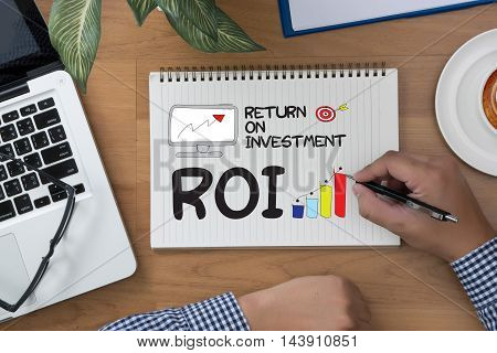 Roi Return On Investment Businessman Work Roi