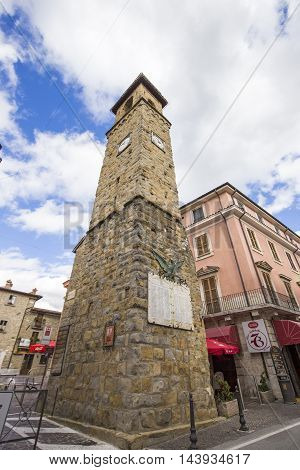 AMATRICE ITALY - OCTOBER 17 2015: Amatrice a town in the province of Rieti in Italy. City destroyed by an earthquake in August 24 2016