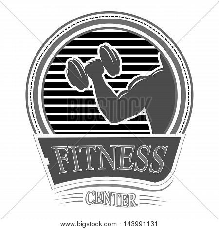 Man of fitness silhouette character vector design template, Fitness logo