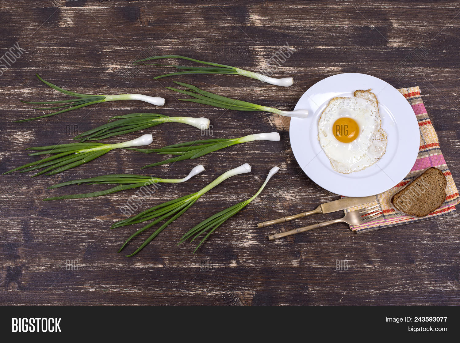 Fried Egg, Green Image & Photo (Free Trial) Bigstock