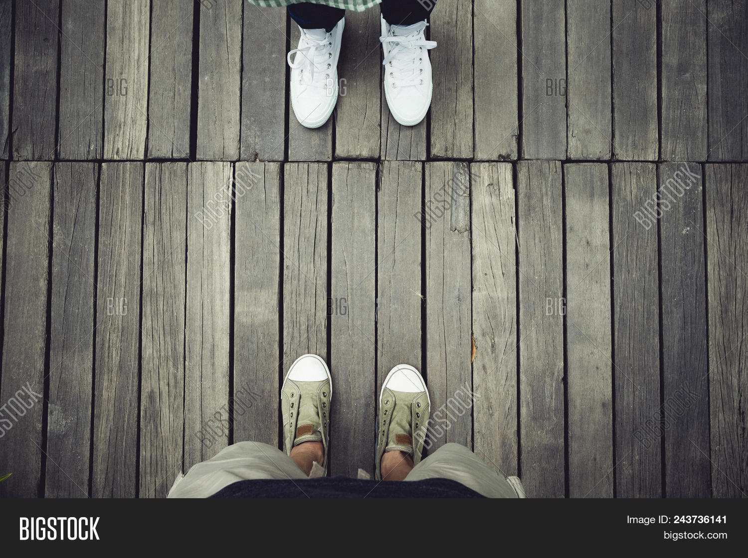 Aerial View Two People Image & Photo (Free Trial) Bigstock