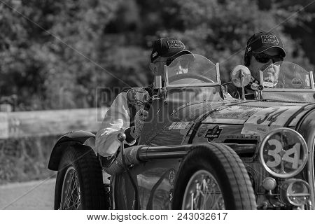 Pesaro Colle San Bartolo , Italy - May 17 - 2018 : B.n.c. 527 Grand Sport	1927 Old Racing Car In Ral