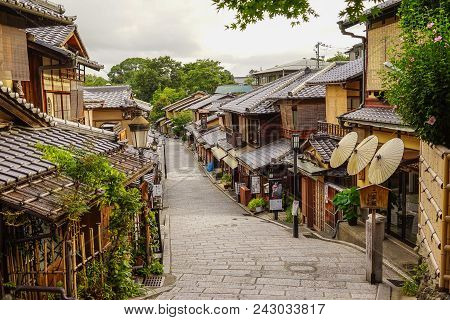 Wooden Houses At Ancient Town