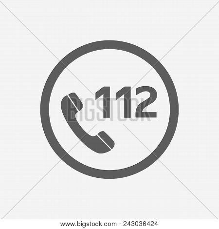 112 Emergency Call Vector Icon Illustration For Web And Mobile App Isolated White Backround.ui Ux Ep