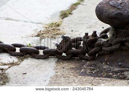 Metal Structure For Landing Ships Port Cleat Sea