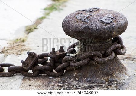 Metal Structure For Landing Ships Port Cleat Sea