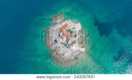 Island Otocic Gospa Near The Island Of Mamulaaerial View