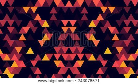 Abstract Background Of 8-bit Minimalism Triangles. Abstract Geometric Shapes, Abstract Background Fr