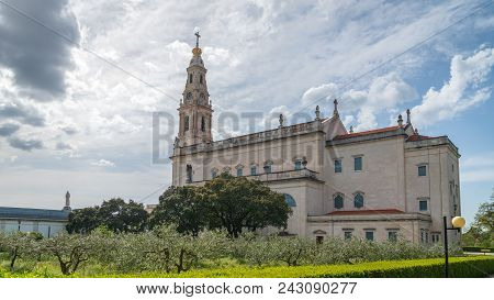 Sanctuary Of Fatima, Portugal. An Important Marian Shrines And Pilgrimage Location In The World For