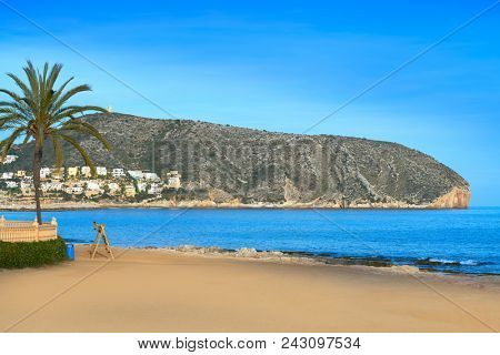 Moraira skyline in Teulada of Alicante province of Spain