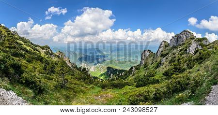 The Valley In The Great Rozsutec Hill In The Vratna Valley At The National Park Mala Fatra, Slovakia