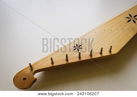 Kannel, Estonian Traditional Harp Musical Instrument For Folk Music In Estonia, Finland.