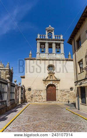 Emperedada Church In The Historic Center Of Astorga, Spain