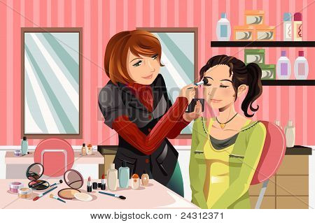 Makeup Artist At Work