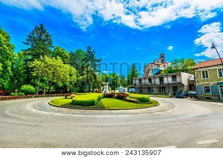 Scenic View At City Center In Town Pazin, Medieval Town In Middle Of Istria Region, Croatia.