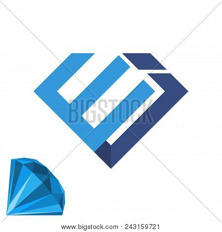 Icon Initial Logo For Jewelry Business, With Combination Of Initial Letter E & J