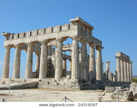 Starověký řecký chrám - Afaia - Aegina