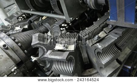 Manufacture Of Plastic Water Pipes. Manufacturing Of Tubes To The Factory. The Process Of Making Pla
