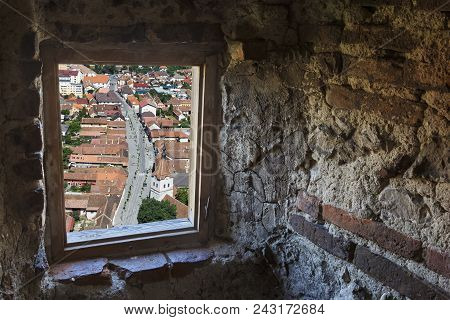 Inside The Rasnov Fortress, Wondow To Rasnov, Transylvania, Romania