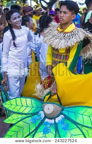 Manila , Philippines - April 27 :participants In The Aliwan Fiesta In Manila Philippines On April 27
