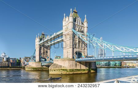 The London Tower Bridge At Sunrise