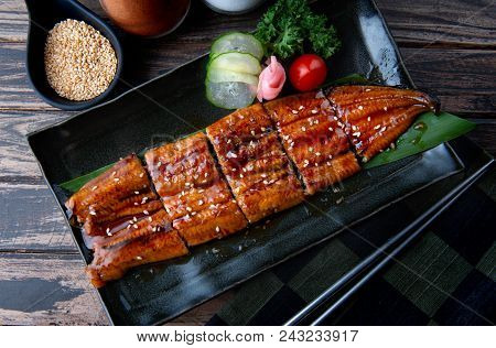 Cut Grilled Japanese Eel.
