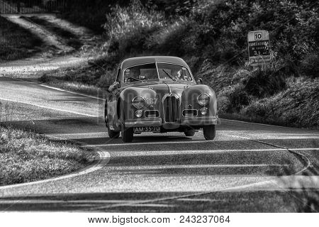 Pesaro Colle San Bartolo , Italy - May 17 - 2018 : Talbot-lago T 26 Gs Berlinette	1950 Old Racing Ca