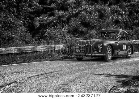 Pesaro Colle San Bartolo , Italy - May 17 - 2018 : Talbot-lago T 26 Gs Berlinette	1950 Old Racing Ca