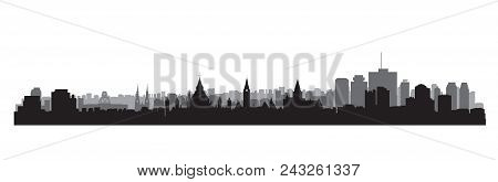 Canada City Skyline. Ottawa Landmarks Cityscape View. Travel  Background. Tourism Concept With Moder