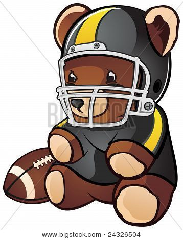 Футбол плюшевый медведь