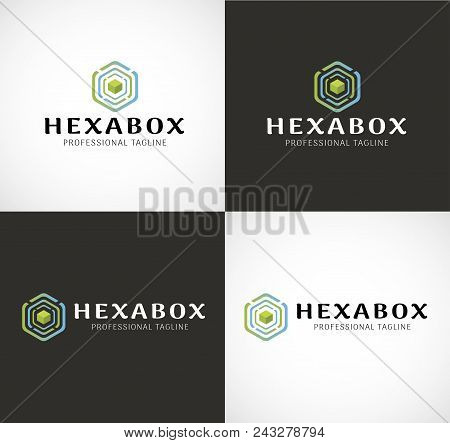 Hexa Box Logo, Vector, Illustration, Eps File