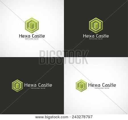 Hexa Castle Logo, Vector, Illustration, Eps File