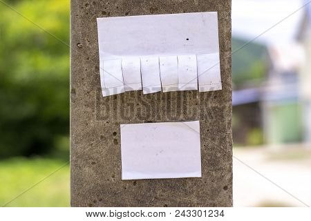 Abstract Image Texture For Designers With Ciment Stone Pole With Clear Area For Promo Text